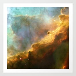 Omega Swan Nebula Constellation Sagittarius Galaxy Space Art Print