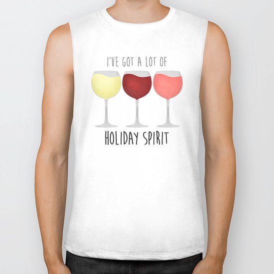 I've Got A Lot Of Holiday Spirit Biker Tank