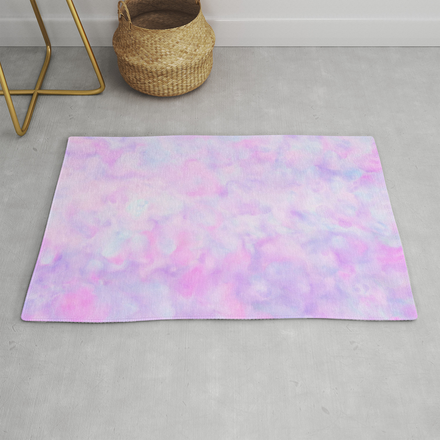 Cotton Candy Pink Unicorn Clouds Rug By Katherinefriesen Society6