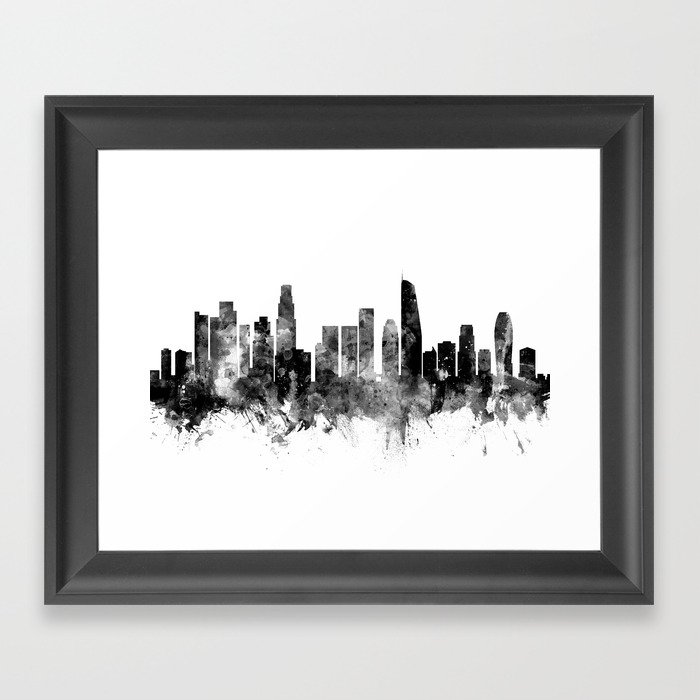 Los Angeles California Skyline Framed Art Print
