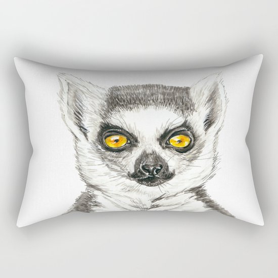 Lemur Rectangular Pillow