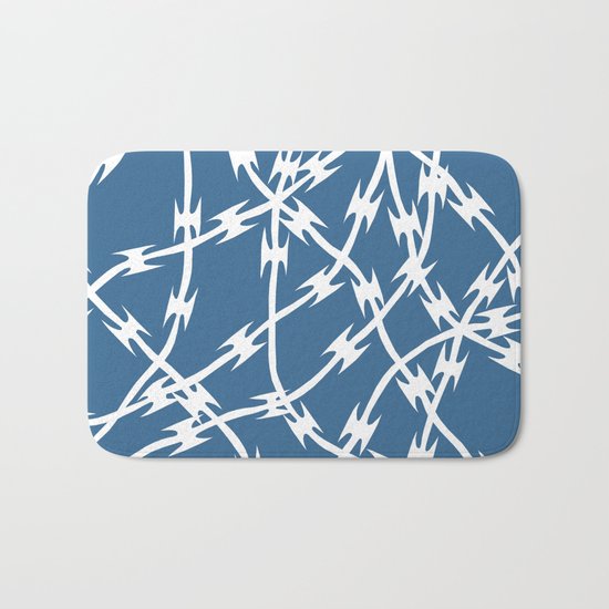 Blue Barb Bath Mat