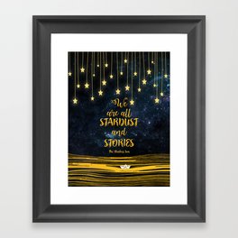Stardust and stories of the Starless Sea Framed Art Print