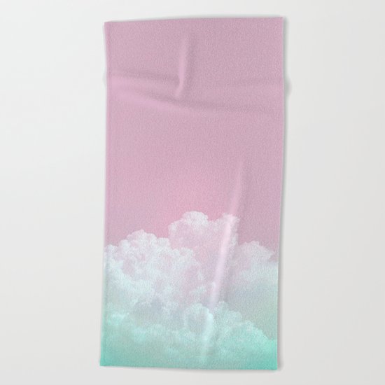Dreamy Candy Sky Beach Towel