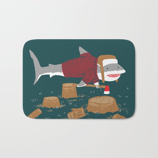 LumberJack Shark Bath Mat