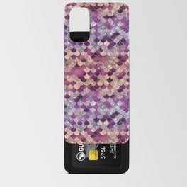 Purple Gold Mermaid Pattern Glam Android Card Case