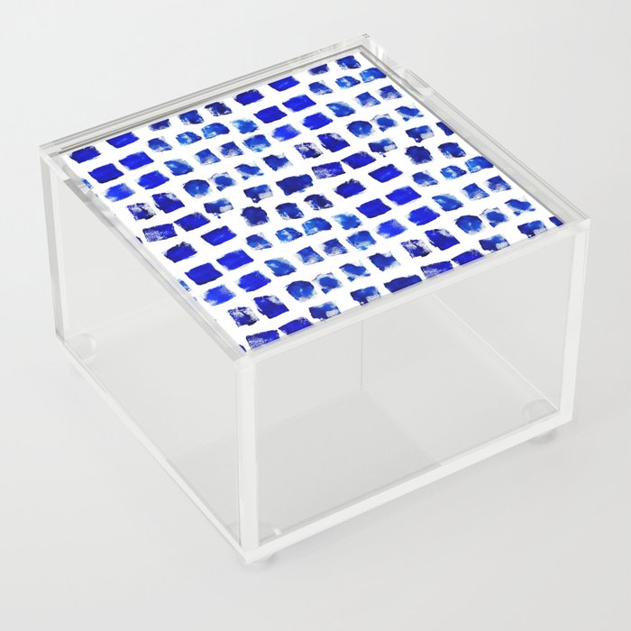 Blue brush Acrylic Box