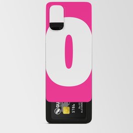 0 (White & Dark Pink Number) Android Card Case