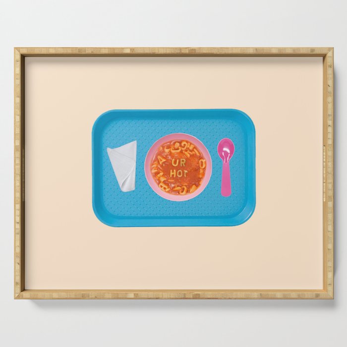 hot soup peach Serving Tray