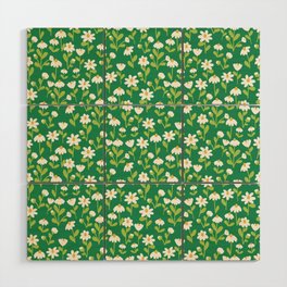 Daisies - Scout Green Wood Wall Art