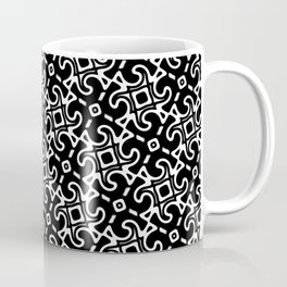 Black and White Decorative Tessellation Coffee Mug
