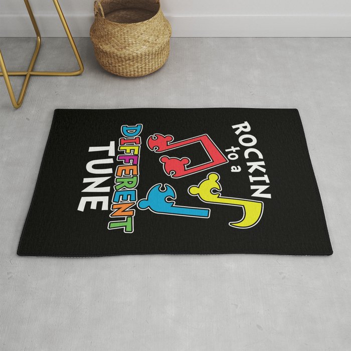 Rockin To A Different Tune Autism Awareness Rug