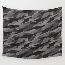 Modern Grey camouflage pattern. Vector illustration background  Wall Tapestry