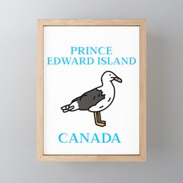 Prince Edward Island, Seagull Framed Mini Art Print