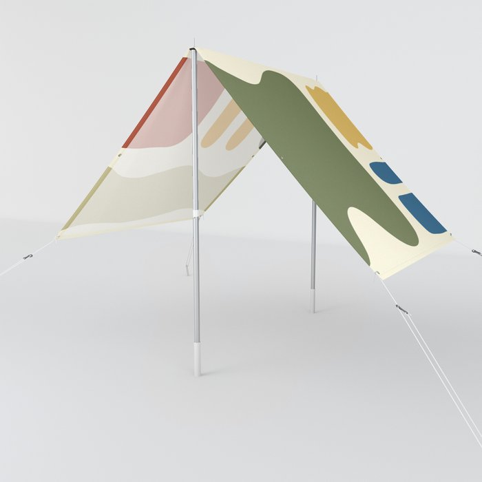 Abstract shapes colorblock collection 3 Sun Shade