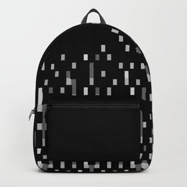 Black and White Matrix Patterned Design Backpack