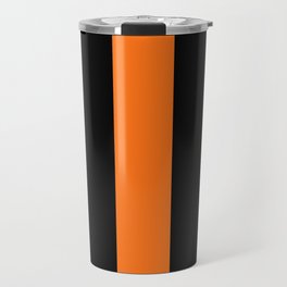 Letter I (Orange & Black) Travel Mug