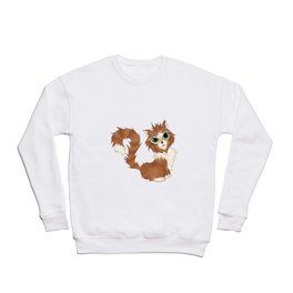 Fluffy Orange Kitty Crewneck Sweatshirt