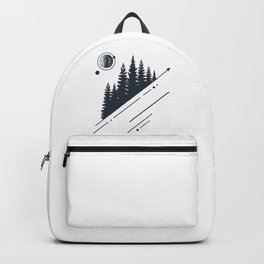 Modern Geometric Nature Forest Hipster Graphic Backpack