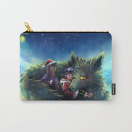 Snowy Wolf Carry-All Pouch