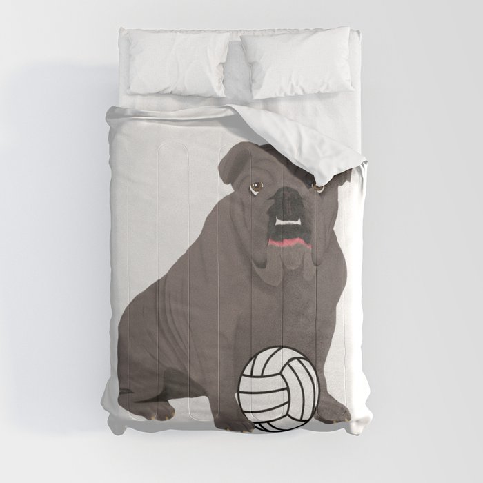Bulldog Volleyball Comforter