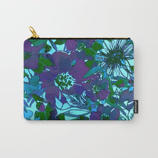 floral melodie in purple Carry-All Pouch
