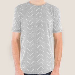 Mudcloth Big Arrows in Grey All Over Graphic Tee