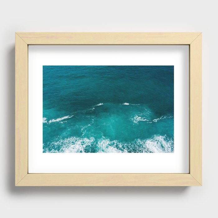 Amalfi Coast Water XXI Recessed Framed Print