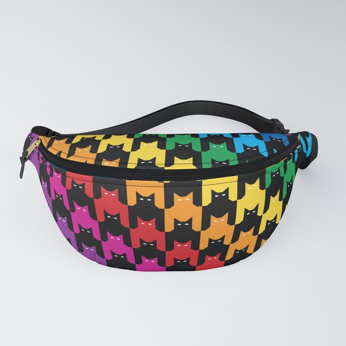  Rainbow Cats Hounds Tooth Fanny Pack