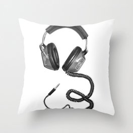 Headphone Culture Throw Pillow