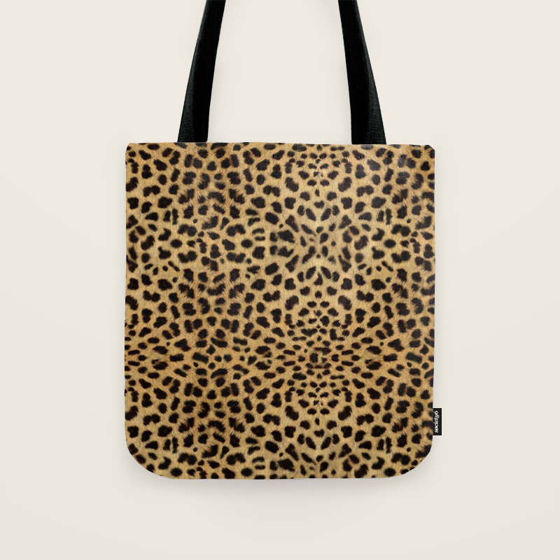 cheetah tote bag