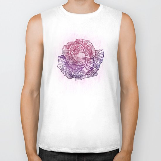 Purple rose Biker Tank