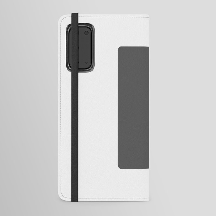 L (Grey & White Letter) Android Wallet Case