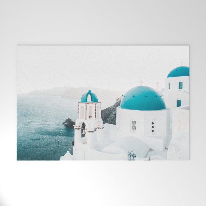 Santorini Greece Welcome Mat