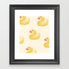 Yellow Rubber Ducks Framed Art Print