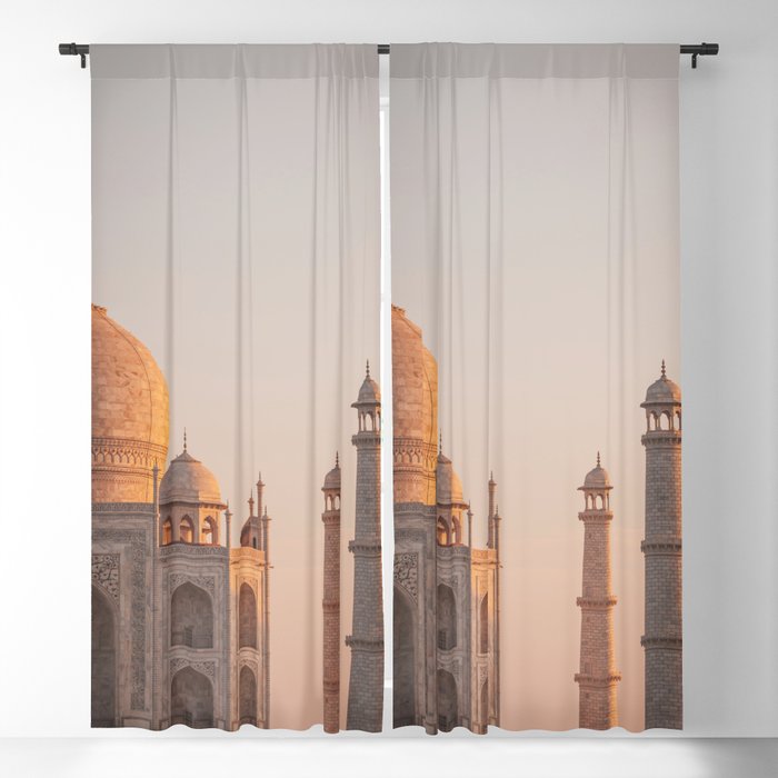 Taj Mahal At Sunset Blackout Curtain