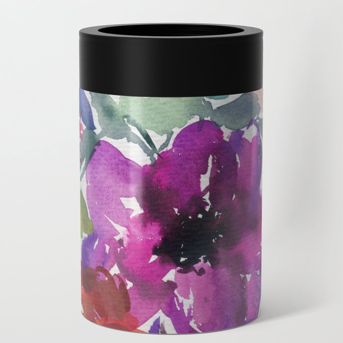 rainbow floral pattern N.o 7 Can Cooler