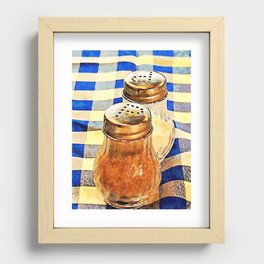 Salt and Pepper at Breakfast in a Country that Doesn't Speak English Recessed Framed Print