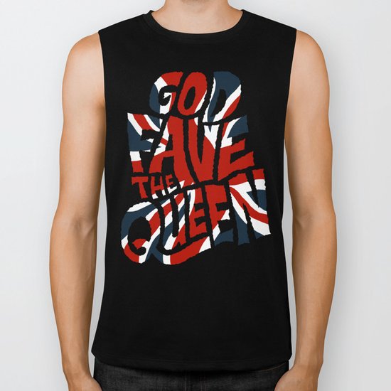 God Fave The Queen Biker Tank
