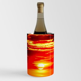 Sunset Bright Orange Sky Wine Chiller