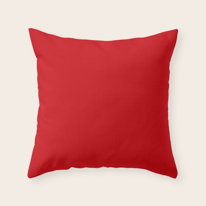 poppy colored throw pillows