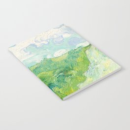 Green Wheat Fields - Auvers, by Vincent van Gogh Notebook