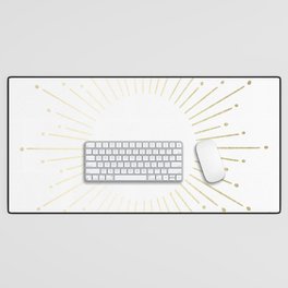 Mod Sunburst Gold 2 Desk Mat