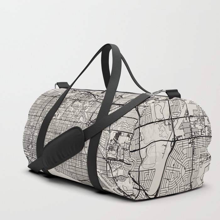 Long Beach USA. Artistic Map Duffle Bag