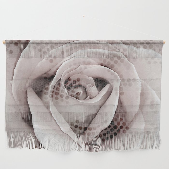 Faded pink cyber rose Wall Hanging