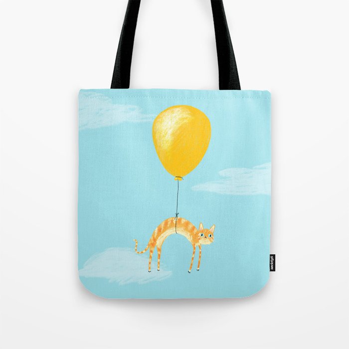 Balloon Cat Tote Bag