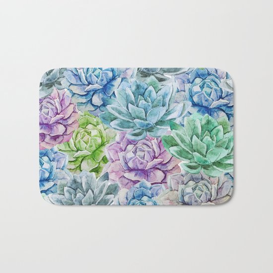 Cactus Pattern 16 Bath Mat