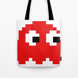 Pacman Ghost Red Tote Bag