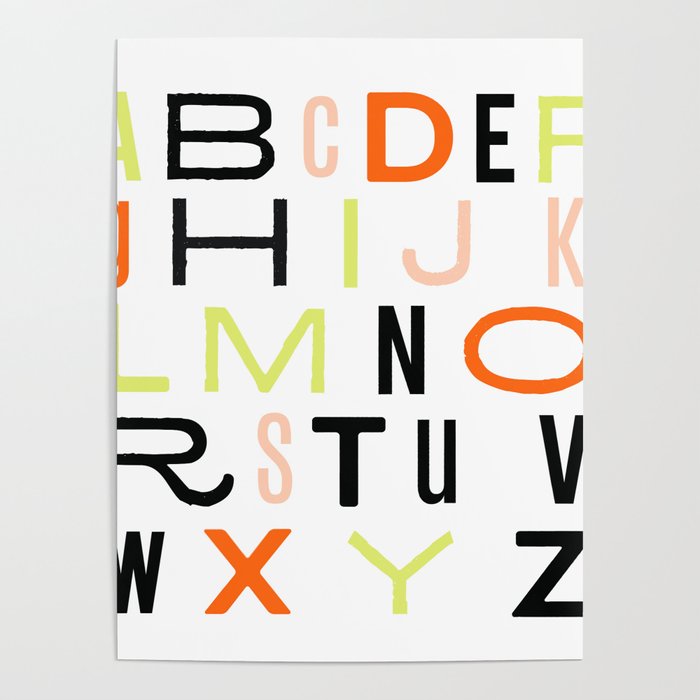 Eclectic Alphabet Poster