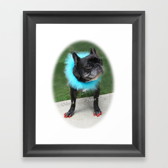Diva Dog Framed Art Print